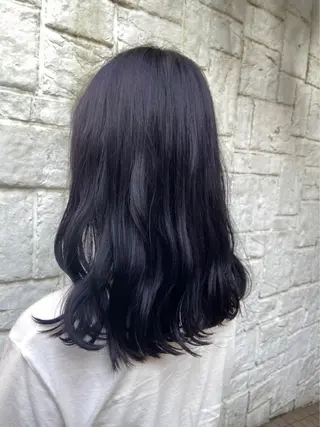 セミロング カラー ナチュラル/韓国💎 haruka 💎のヘアスタイル