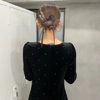 ミディアム ヘアアレンジ riko/レイヤー/ 艶カラー/ヘアセットのヘアスタイル