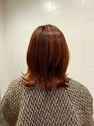 ミディアム カラー honen RUKAのヘアスタイル