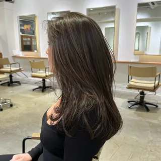 セミロング カラー ナガミネアリサ/ 学芸大学/海外ヘアのヘアスタイル