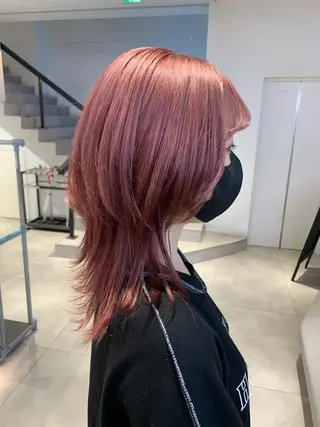 セミロング カラー 【韓国ヘア・ネイル】 HINATA🍒のネイルデザイン