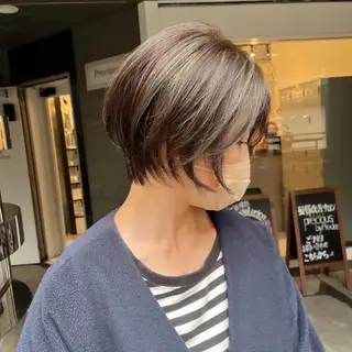 ショート カラー 美容室 HAKUAのヘアスタイル