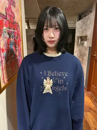 ミディアム カラー mai / linoah˚✧のヘアスタイル