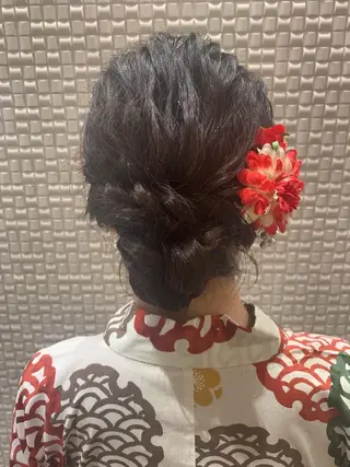 ヘアアレンジ シャドールーツ美容師 篠原康太のヘアスタイル