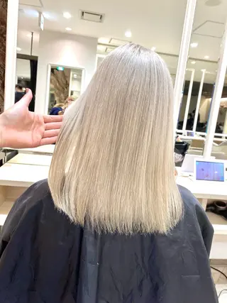 セミロング カラー 新横浜CLOVER 本店🍀 鈴木 陽太のヘアスタイル