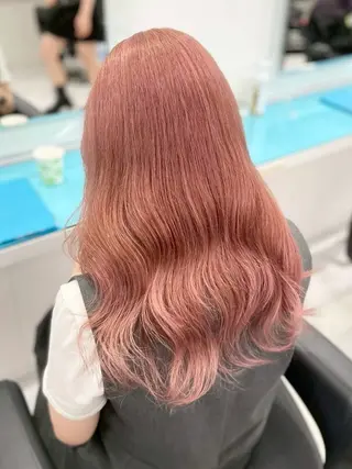 ロング カラー トレンド暖色ヘア🍒 miu🍒のヘアスタイル
