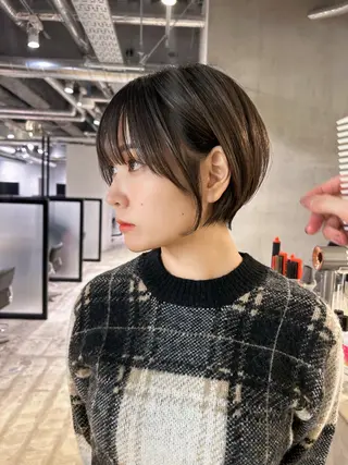 ショート 🌷モア 🌷暖色カラー・ボブのヘアスタイル