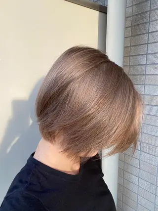 ショート 透け感×顔まわり デザイン✂︎吉田のヘアスタイル
