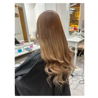 ロング 韓国ヘア×ハイトーン AYA💫のヘアスタイル