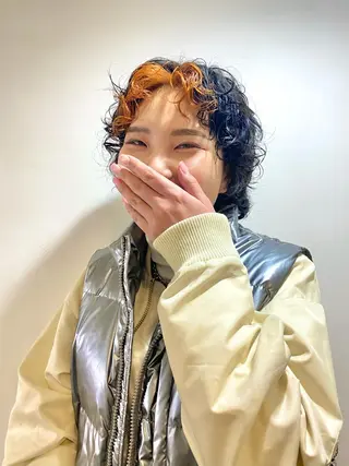 ショート パーマ レイヤー/パーマ /ウルフ/nabeのヘアスタイル