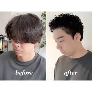 パーマ メンズ キヨ メンズカット/パーマのヘアスタイル