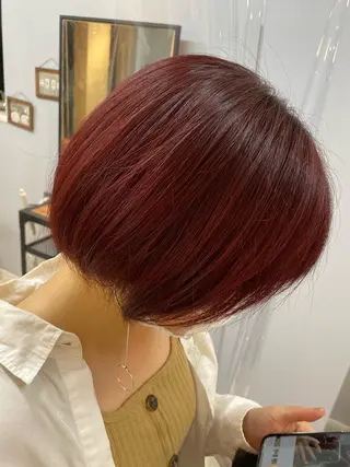 ショート 透明感カラー✨ 酸性ストレート特化のヘアスタイル