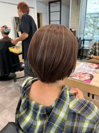 ショート カラー 🌞レイヤー×カラー 前川那津美🌞のヘアスタイル