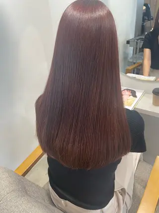 ロング カラー チグサ ミウのヘアスタイル
