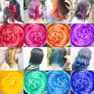 セミロング カラー ヘアアレンジ ブリーチ/ヘアケア 🪞TAKUMA🪞のヘアスタイル