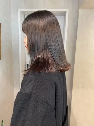 ミディアム カラー ナチュラル透明感🌱 小山美樹子のヘアスタイル