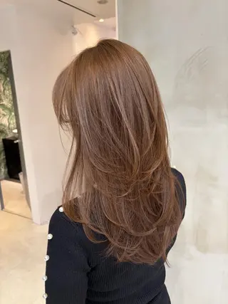 ロング 海野翔吾🇨🇳 ワンホンレイヤーのヘアスタイル