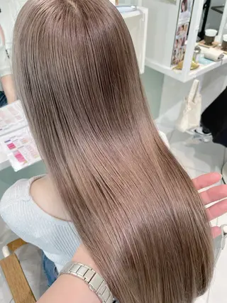 ロング カラー レイヤーカット／ ハッシュカット/果恋のヘアスタイル