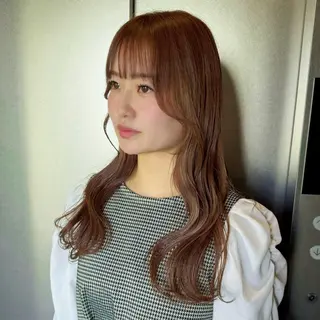 ロング カラー 透明感/血色カラー/ 似合せレイヤー/ゆいのヘアスタイル