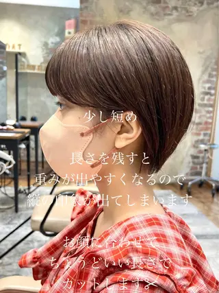 ショート カラー 💍新宿ショート 💍岩田莉奈のヘアスタイル