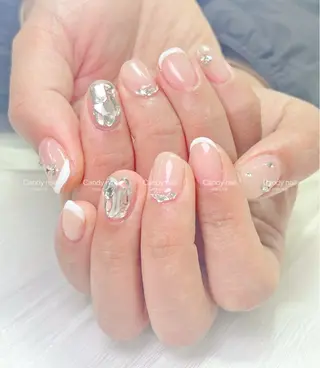 ネイル candy nail 韓国風ワンホンネイルのネイルデザイン