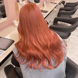 ロング カラー ヘアアレンジ ピンク・ベージュ🩰 カラー🫧とらのヘアスタイル