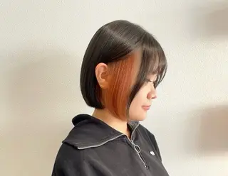 ショート カラー キラ🌟 艶感color🎀のヘアスタイル