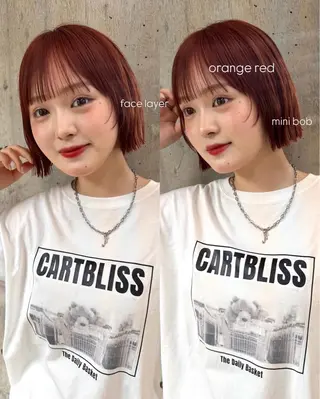 ショート カラー 松本優香/ボブ/ダ ブルカラー/髪質改善のヘアスタイル