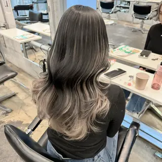 ロング カラー ヘアアレンジ 💗💗韓国レイヤー yu-ki💗💗のヘアスタイル