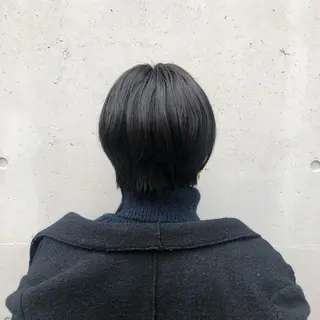 ショート カラー 酸性縮毛矯正🧴韓国 レイヤー/髪質改善のヘアスタイル