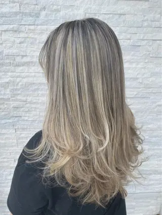 ロング カラー 美容室 ソンリエのヘアスタイル