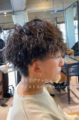 ショート パーマ メンズ ✂︎メンズ特化✂︎ 竹内貴則のヘアスタイル