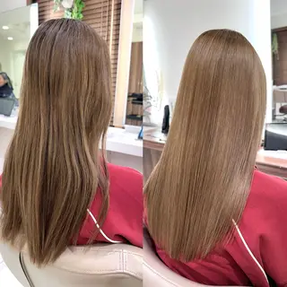 ロング 安井　昴 💫ブリーチ縮毛矯正のヘアスタイル