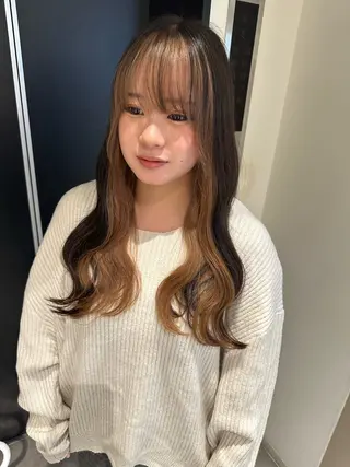 セミロング Maria 梅田/デザインカラーのヘアスタイル