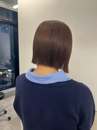 ショート SALOWIN川崎WEST店所属・🌷川崎/アレンジ/ 暖色ボブ/コトネ🌷のヘアスタイル