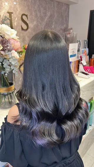 ロング カラー ハイトーン/髪質改善 🦋岩渕かすが🖤のヘアスタイル