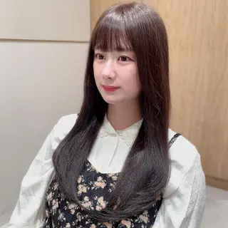 ロング カラー Toiro所属・🤎小顔レイヤー /ベージュ🤎友香のヘアスタイル