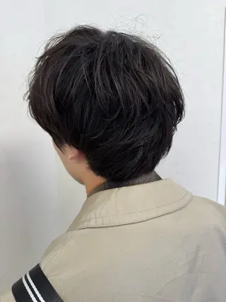 ショート メンズ パーマ/ハイトーン /吉田眞のヘアスタイル