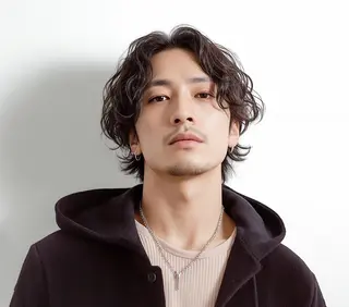 パーマ メンズ うる艶ワンカラー/ 似合わせ　中野拓侍のヘアスタイル