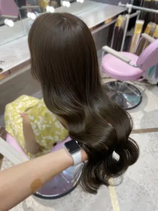 ロング 韓国風モテヘア 🇰🇷aki♡のヘアスタイル