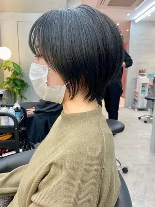 ショート 顔周り/ブリーチなし /縮毛矯正🫧伊勢のヘアスタイル