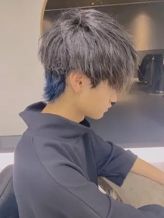 カラー メンズ Emitas.柳通り店所属・山﨑 大暉【ダブルカラー】のヘアスタイル