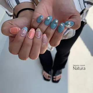 ネイル マツエク・マツパ アイブロウ beautyroom Naturaのネイルデザイン