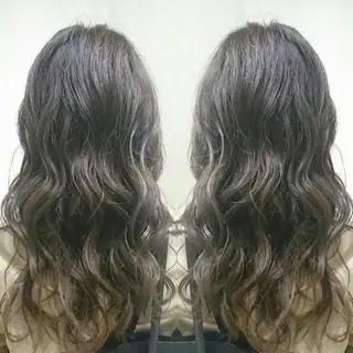 カラー セミロング マツエク・マツパ youres センター南所属・センター南 SEIJIのヘアスタイル