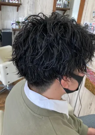 パーマ メンズ Hair room Leaのヘアスタイル