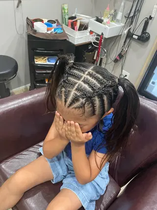 ヘアアレンジ キッズ Hair room Leaのヘアスタイル