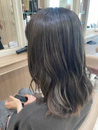 ミディアム カラー ヘアアレンジ 韓国ヘアメイク🎀/ 縮毛矯正✨山本媛香のヘアスタイル