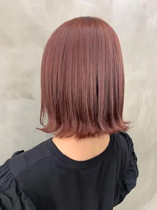 ミディアム カラー ブームボックス所属・🐝ハイトーンカラー hachi🐝のヘアスタイル