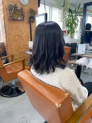 ミディアム カラー かんばら りょーいのヘアスタイル