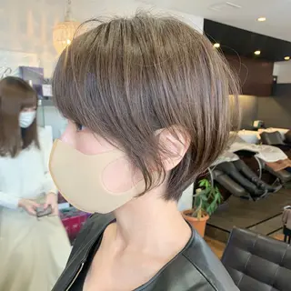 ショート 縮毛矯正/ショート/ レイヤー/畑中正敏のヘアスタイル